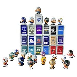 Party Animals NFL TeenyMates Lockers & Players Lot of 19 Lockers and 21 Players